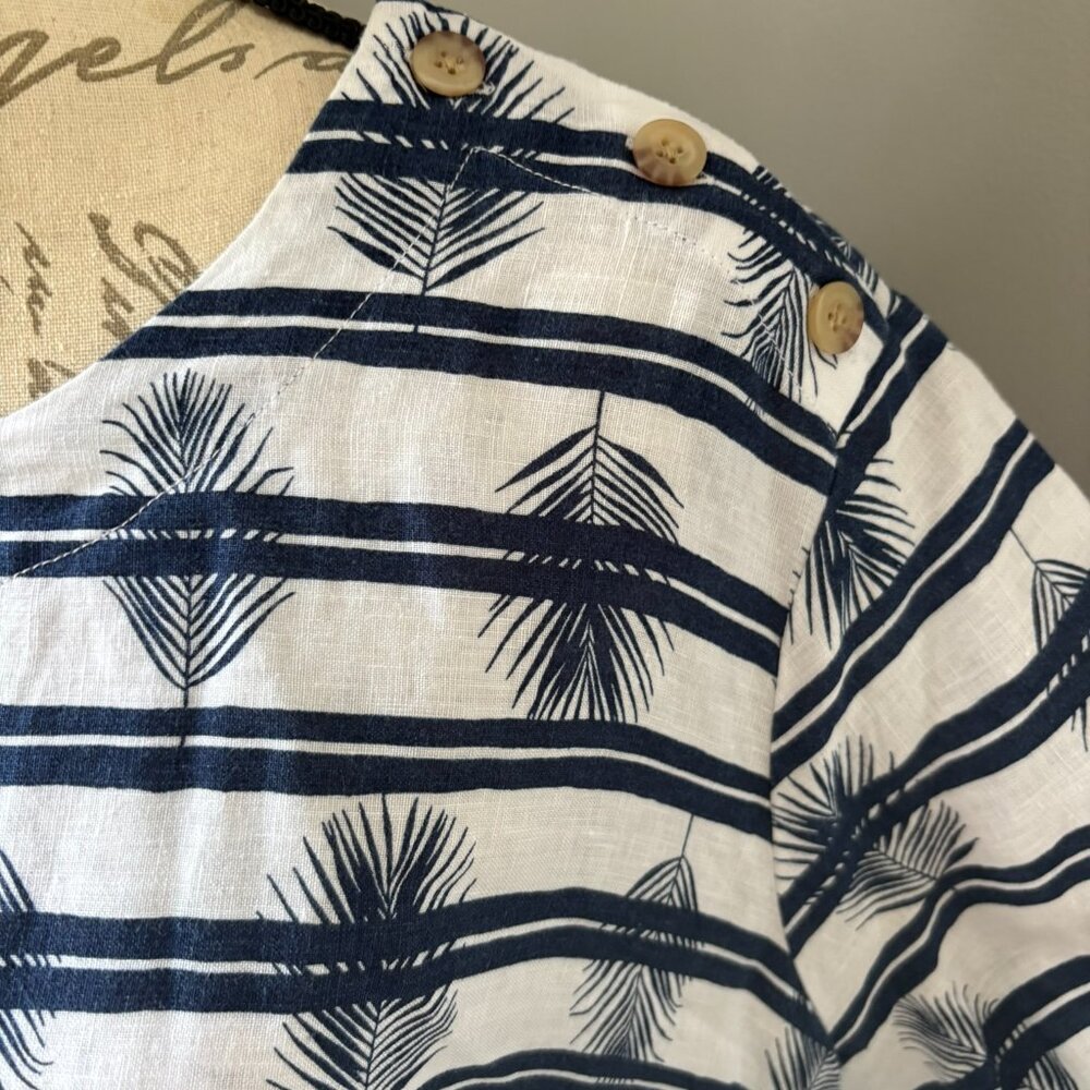 Lands End Linen Palm shirt 2X